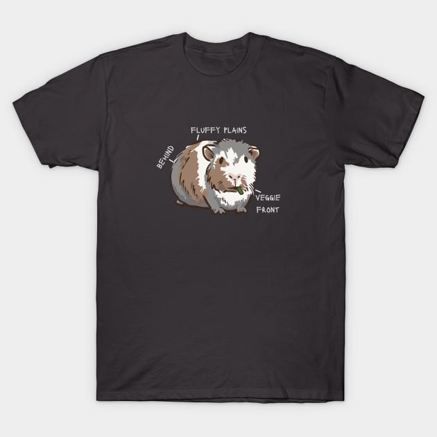 Anatomy Of A Guinea Pig With Funny Labels T-Shirt by CentipedeWorks